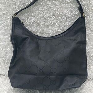 GUCCI GG Nylon Hobo Bag